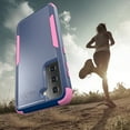 thumbnail image 6 of Galaxy S22 SM-S901 Case , [ Blue + Pink ] Shockproof Heavy Duty Armor Protective Phone Cases Hard Rugged Bumper Cover for Samsung Galaxy S22 SM-S901, 6 of 6