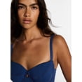 thumbnail image 4 of Kacey Lee Women's and Women's Plus Underwire One Piece Swimsuit with Seaming, Sizes XS-3X, 4 of 5