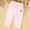 Pink, variant on Girls Yellow Cotton Pants with Panda Print Soft Breathable Elastic Waistband Kids Pull-On Pants,Size 2 T