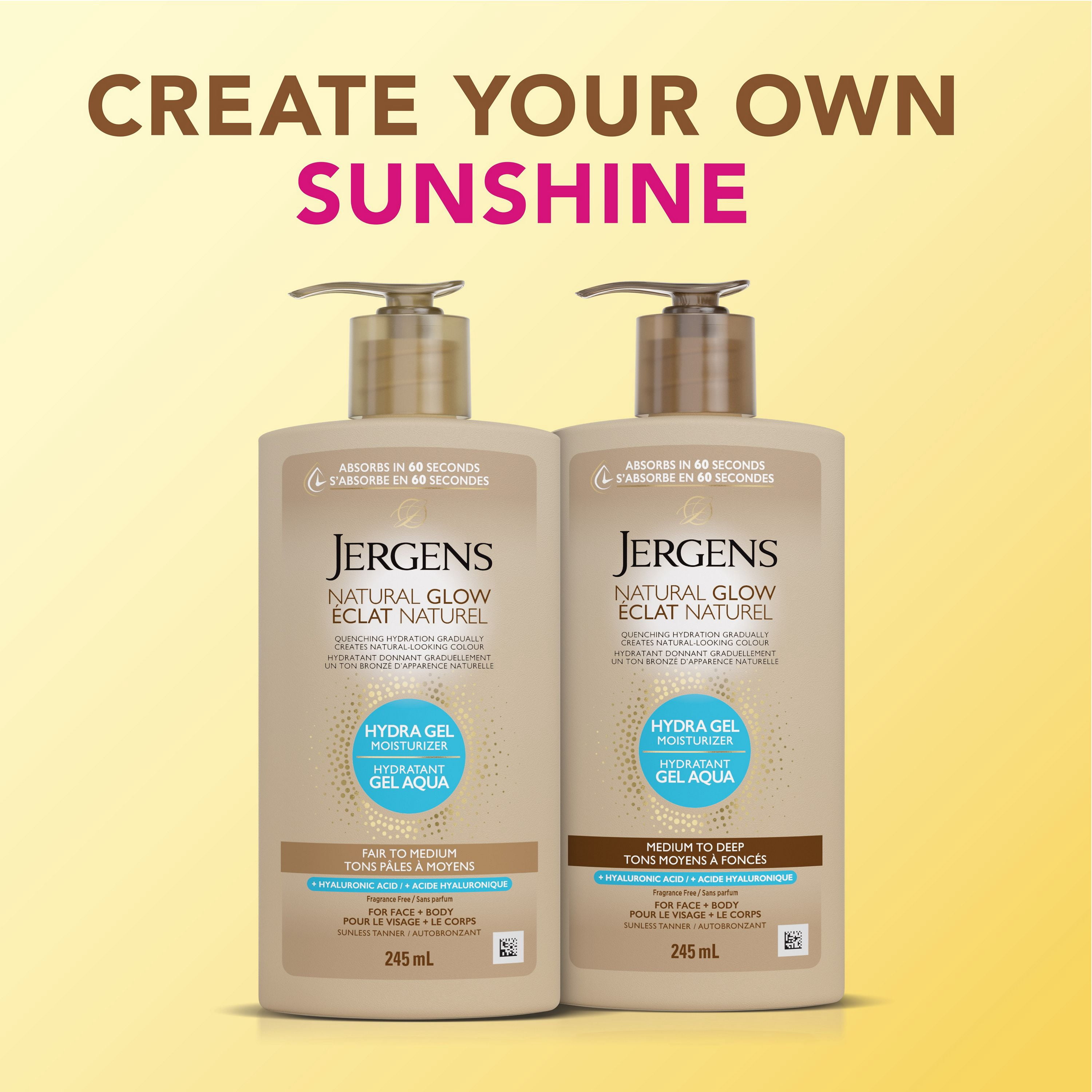 Jergens Natural Glow Hydra Gel Moisturizer - Medium to Deep