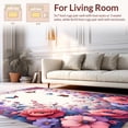 thumbnail image 2 of Ultra Soft Area Rug, Enchanted Garden Tapestry, Non Slip, Stain Resistant, Washable Area Rugs for Living Room, Bedroom(Pink, 8X10), 2 of 8