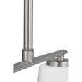 thumbnail image 5 of Progress Lighting Adley Collection 3-Light Linear Chandelier, Brushed Nickel, Etched White Glass Shades, 5 of 17