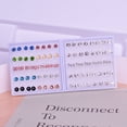 thumbnail image 2 of Pendientes de plástico con forma de botón para mujer, pendientes de resina en caja, pendientes cuadrados, pendientes pequeños, joyas, 2 of 5