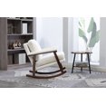 thumbnail image 2 of S-HOME Rocking Chair with Wood Frame and Upholstered Seat Ideal for Living Rooms and Sunrooms, 2 of 9