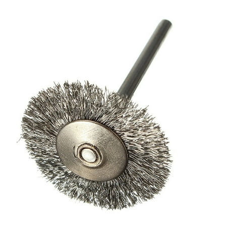 

10 pcs Stainless Steel Wire Brushes Disc Brush Round Brush 25mm Diameter for