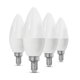 thumbnail image 1 of Ctkcom Bombillas Led Para Candelabro E14, Equivalente A 7 W, Bombillas De 60 W, Candelabro Led E14, Base Intermedia, 430 Lúmenes, Led No Regulable (Blanco Cálido 2700 K), Paquete De 4, 1 of 5