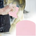 thumbnail image 1 of Pink Dough Scraper 12*9, Dough Scraper Scraper for Baking Pe Plastic Flexible Bowl Scraper Plastic Dough Cutter for Bread Cake Dough Fondant Icing, 1 of 9
