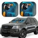 thumbnail image 1 of Balery Modern Style Blue Parrot Parasol para parabrisas de coche de 2 piezas | Parasol plegable para parabrisas delantero de coche para la mayoría de sedanes-Medium, 1 of 6