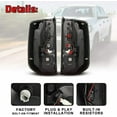 thumbnail image 6 of LED Tail Lights Assembly for 2014-2020 Toyota Tundra, Tail Rear lamps Replacement with Turn Signal Light/DRL/Brake Light/Reverse Light, Driver and Passenger side(Clear Lens), 6 of 10
