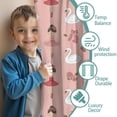 thumbnail image 3 of Blackout Kids Curtains,Pink Ballerina Swan Pattern Childrens Insulated Curtains Set Of 2,Bedroom Essentials,Toddler Room Decor 52"x84", 3 of 5