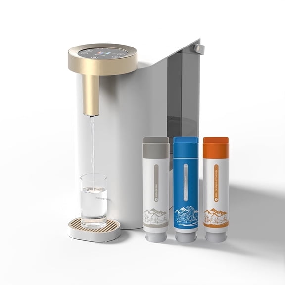 NatureFlow F40 SE Countertop RO Water Filter, 10-Stage Filtration, Alkaline Water, 4:1 Low Waste, 5L Tank, No Installation for Home Kitchen