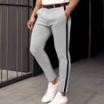thumbnail image 2 of JMYHOAM Dress Pants for Men Work Pants Trendy Light Business Style Comfortable Spring Casual Side Line Loose Suit Pants Long Pants, 2 of 6