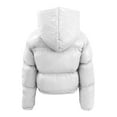 thumbnail image 5 of Vedolay Warm Winter Coats Mid-Length Long Sleeve Winter Warm Casual Jackets Outwear White,M, 5 of 5