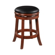 Boraam 24in. Backless Swivel Wood Counter Stool - Cherry Finish