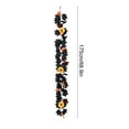 thumbnail image 3 of Moocorvic Thanksgiving Fall Black Pumpkin Garland 5.74 FT, with Orange Pumpkins Berries Autumn Leaf Vines Table Decoration for Party Mantle Indoor, 3 of 7