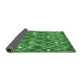 thumbnail image 2 of Ahgly Company Indoor Round Trellis Emerald Green Modern Area Rugs, 5' Round, 2 of 4