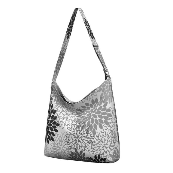 Floral Hippie Retro Crossbody Bag - Colorful Minimalist Shoulder Tote, Multi-Pocket Spacious Boho Purse