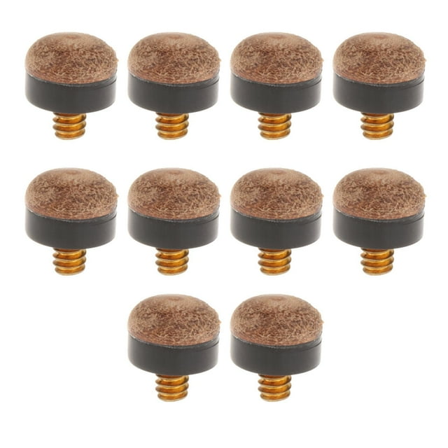 braveheart 10 Pcs Vis de Queue de Billard Réparation Piscine 13MM Queue Durable sur Billard Marron 12MM