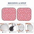 thumbnail image 6 of Haiem Strawberry Car Windshield Sun Shade (2 Pieces) Foldable Windshield Sun Shade Car Accessories for Truck SUV Pickup-Small, 6 of 7