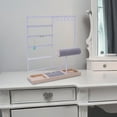 thumbnail image 1 of Jewelry Display Stand Tray Shelf for Makeup Table Organization Table Bedroom White, 1 of 8