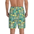 thumbnail image 4 of Lsque Animals with Leaf Mens Sleep Pajama Shorts,Short Pajama Pants, Cotton Ultra-Soft Knit-Large, 4 of 9