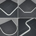 thumbnail image 2 of Shower Dam Barrier Seal Strip, 1M White PVC Water Stopper for Bathroom, Easy to Install, Flexible Design, Prevents Water Leakage, 2 of 11