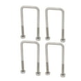 thumbnail image 1 of Unique Bargains 4pcs M6 30mm Inner Width 304 Stainless Steel Square U Bolt w Hex Nut Washer, 1 of 1