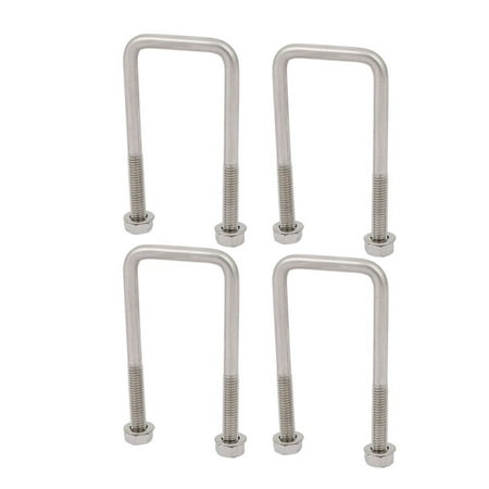 

Uxcell M6 30mm Inner Width 304 Stainless Steel Square U Bolt w Hex Nut Washer (4-pack)
