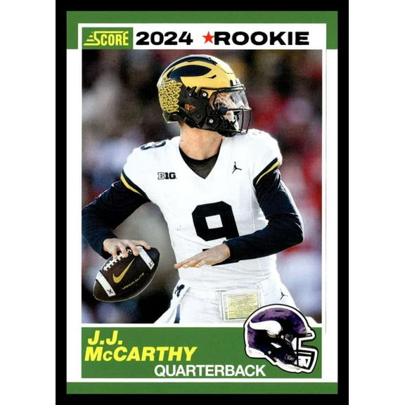 NFL 2024 Score Football 35th Anniversary J.J. McCarthy #8 (Rookie)