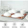 thumbnail image 7 of FREEAMG Absorbent Dishes Drainer/Rack Mat for Countertop Small Size 16 x 18 inch, Microfiber Dish Drying Pads Kitchen Counter Draining Pad Flowers, 7 of 7