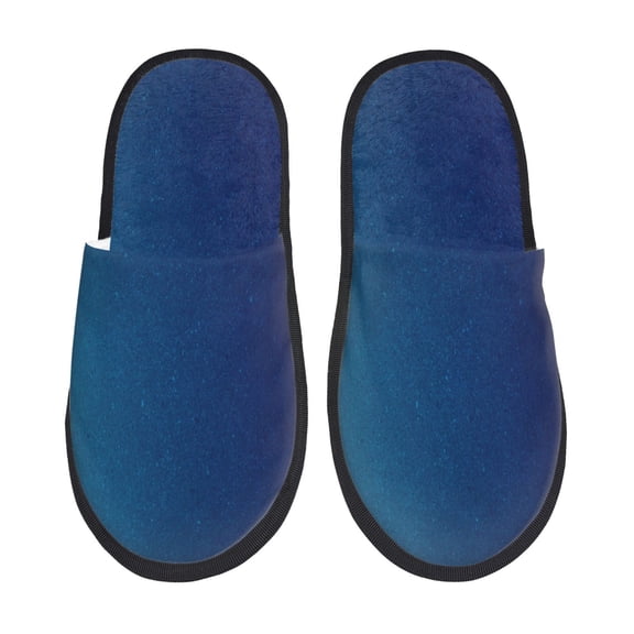 Rateoe teal blue Pattern Fuzzy Slippers Fuzzy Soft House Slippers Plush Furry Warm Cozy Open Toe Fluffy Home Shoes-Medium
