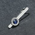 thumbnail image 2 of HLONK ESTONE New Simple Style Metal Crystal Silver Tie Clip For Men Wedding Necktie Tie Clasp Clip, 2 of 8