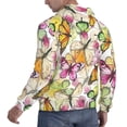 thumbnail image 6 of Salouo Butterflies2 Pattern Men's Fall Hoodie Sweatshirt,Sport Hoodie with Pockets for Men Pullover Casual Hooded Sweatshirt-Medium, 6 of 7