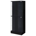 thumbnail image 6 of Cabra 4-door LED Curio Display Cabinet Black High Gloss, 6 of 13