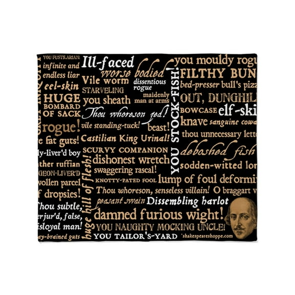 CafePress - Shakespearequotes Throw Blanket - Soft Fleece Throw Blanket, 50"x60" for All Ages