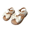 thumbnail image 3 of Zofedap Girls Sandals Open Toe Summer Cute Lightweight Sandals Beach Shoes Little Kid/Big Kid Beige for 9.5, 3 of 5