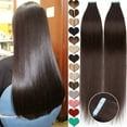 thumbnail image 2 of SEGO Blonde Tape in Hair Extensions 100% Real Remy Human Hair Long Straight Silky Thick Hair Gold Hair Acessories Black/Pink/Purple/Red Hair, 2 of 9