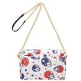 thumbnail image 2 of FORMRS Women Crossbody Purse with Chain Strap Vegan Leather Shoulder Handbag, Star Spangled Helmets, 2 of 7