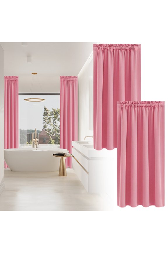 Blackout Curtains for Bedroom 63 Inch Length 1 Panels Set, Solid Thermal Insulated Room Darkening Rod Pocket Window Treatment Curtains Blackout Drapes, W40 x L63 Inch