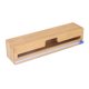 thumbnail image 2 of Dispensador de envoltura de plástico, bambú Natural, grado alimenticio, fácil operación, dispensador de papel de aluminio duradero con cortador, 1 ranura, 2 of 14