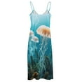 thumbnail image 5 of Jellyfish Ocean Style Fine Art Sleeveless Dress Summer Dress Woman 2025, 5 of 7