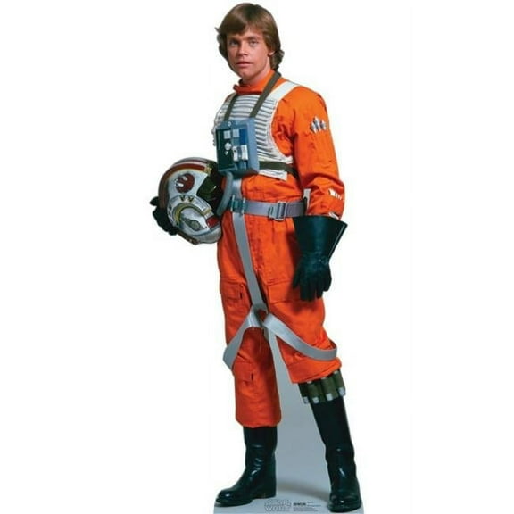 70 in. x 30 in. Luke Skywalker Cardboard Standee Standup Cutout Star Wars X Wing