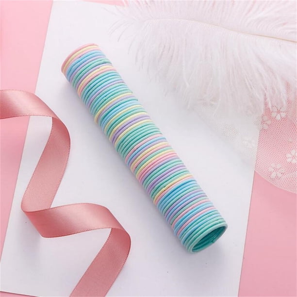 Bandas de goma para el pelo de niños, cintas para el pelo, cuerdas para el pelo, cuerdas para el pelo de colores, rizos, rizos