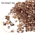 thumbnail image 3 of Uxcell 20g Crushed Glass Chips, 2-4mm Irregular Metallic Chunky Sequins Glass Stone Dark Brown, 3 of 5