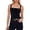 Black, variant on Square Neck Sleeveless Basic Crop Top Casual Ribbed Tank Camisole for Daily Wear Workout Tops for Women Lace Tops Must Haves Women Base 1xl Tops for Women Olive Top Women Womens Tops Crop