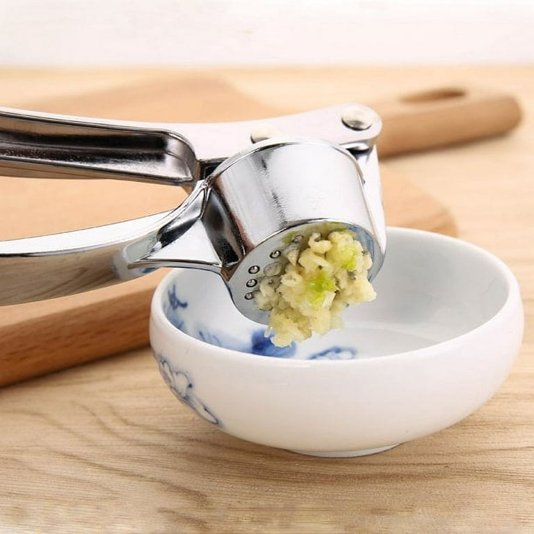 Sugoyi Garlic Masher, Stainless Steel Garlic Press Crusher Squeezer Masher Home Kitchen Mincer Tool