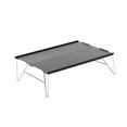 thumbnail image 4 of Small Folding Desk Computer Desk Quickly Set up Foldable Square Desk Camp Table Folding Table for Small Space Patio Picnic Travel Garden Black, 4 of 9