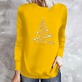 thumbnail image 2 of Oalirro Womens Tops Dressy Casual Ladies Fashion Casual Christmas Print Round Neck Loose Long Sleeve Top, 2 of 5