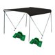 thumbnail image 1 of Toldo Bimini para barco, toldo plegable impermeable para barco, toldo para canoa, barco de pesca, , bote con un ancho de 1-1,4 metros kusrkot toldo bimini para barco, 1 of 8