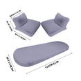thumbnail image 5 of HOARBOEG 5 Sets Car Front Seat Cushion Soft Warm Faux Rabbit Winter Auto Seat Cover Plush Vehicle Seat Protector Pad With Non-Slip Backing Car Accessories, 5 of 5
